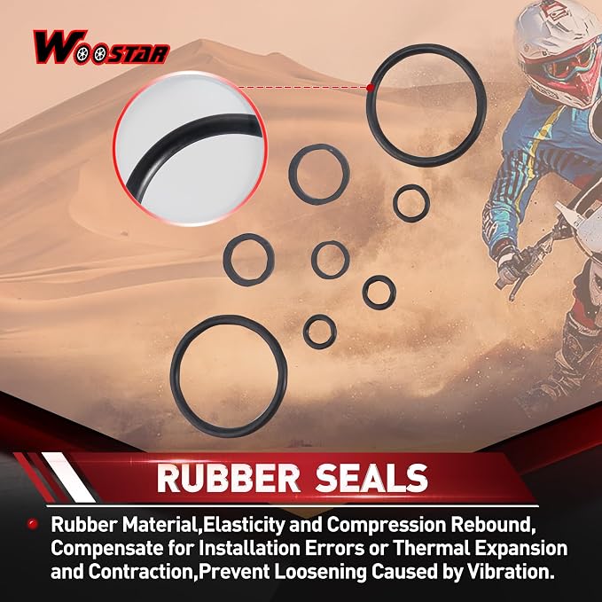 WOOSTAR 52.4mm Big Bore Cylinder Top End Gasket Kit Replacement for 4 Stroke Chinese Taotao Coolster 110cc Engine ATV Quad Go Kart Dirt Bike