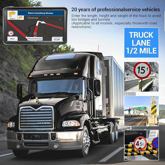 9" GPS Navigator for Car Truck RV, 2026 Latest Map GPS for Car with Free Lifetime Updates, Voice Guidance, Speed Alerts, Custom Routing, HD Touchscreen（Black）