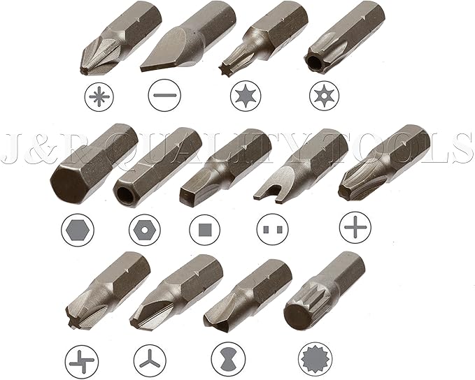 Vector Tools Security Bit Set, Chrome Vanadium Steel | 100-Piece Set