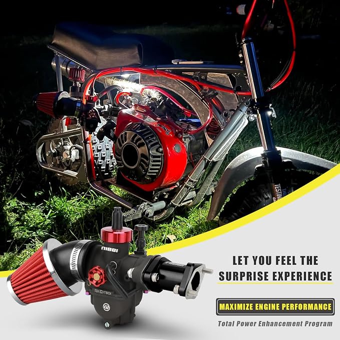 NIBBI Carburetor Pefect for Predator 212,with Intake Manifold 48mm Air Filters,for Coleman,Predator 196cc 212cc 224cc Engine Performance Parts(Black)