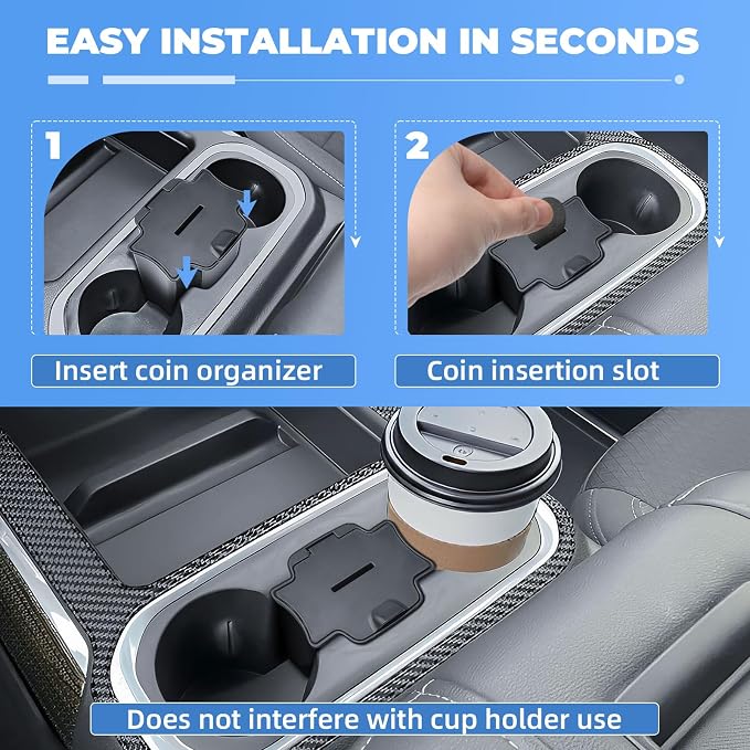 Center Console Coin Tray and Full Center Console Organizer for 2019-2022 Chevy Silverado 1500 & GMC Sierra 1500/2020-2023 Silverado/Sierra 2500HD 3500HD Accessories,Full Console Bucket Seats Only