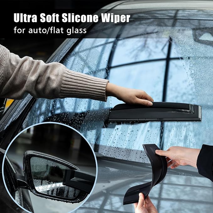NEWISHTOOL Vinyl Wrap Tool Kit Tint Tools with Sponge Seam Roller, Window Scraper, Felt Squeegee, Magnet Holders, Gloves and Micro Tucking Tool