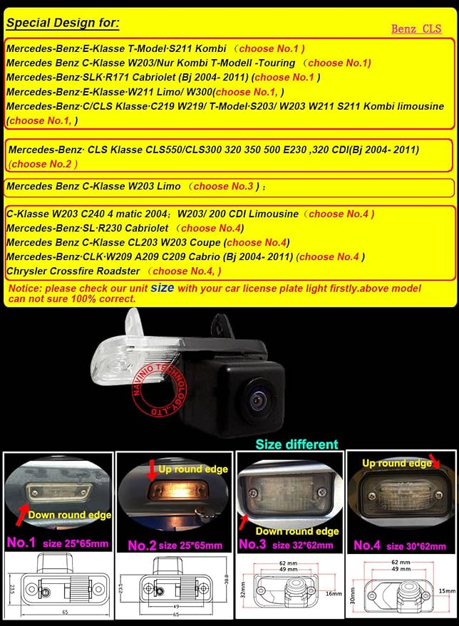 Backup Camera for Benz