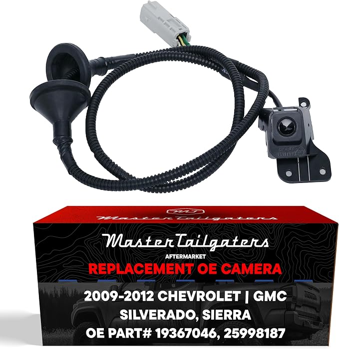 Master Tailgaters Replacement for Chevrolet Silverado/GMC Sierra (2009-2012) Backup Camera OE Part # 19367046, 25998187