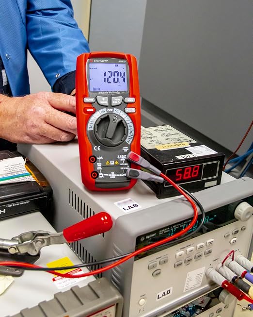 Triplett MM870 True RMS 6000 Count Precision Multimeter with LPF and Certificate of Traceability to NIST - AC/DC Voltage and Current, Resistance, Temperature, Capacitance, Frequency
