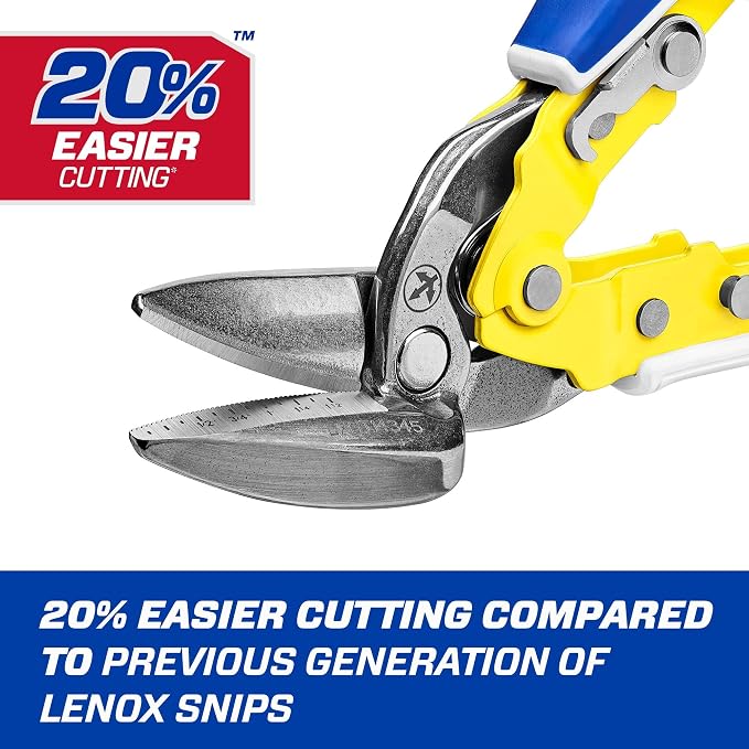 LENOX TOOLS Pliers, Offset Straight Avitation Snips, With Durable Grip (LXHT14345)