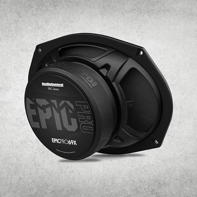 AudioControl EPICPRO69X Epic PRO 6x9 Midrange Car Speakers Set (Pair), 300W Max, 4 Ohm, Rear or Front Door Speakers for Truck or Car Audio System, Pro Audio High SPL Component Speakers