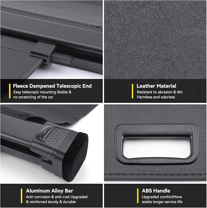 Cargo Cover for Chevy Equinox 2025 2026, Retractable Trunk Cover for GMC Terrain 2025-2026, Trunk Privacy Shade w/Extension, Not for EV Model