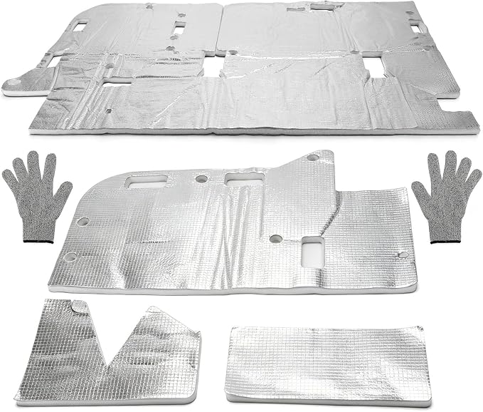 JERBOR Heat Shield Kit Fit for Honda Pioneer 1000/1000-5/1000-3 DLX LE EPS 2015-2022, High Temperature Resistant Exhaust Heat Shield Protection