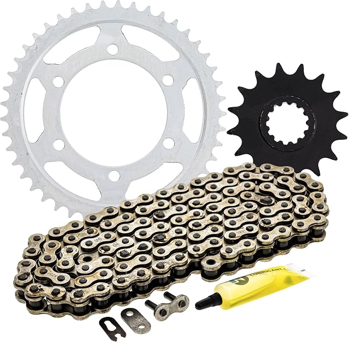 NICHE Drive Sprocket Chain Combo for Yamaha MT-09 FZ09 XSR900 Front 16 Rear 45 Tooth 525HZ Standard 110 Links