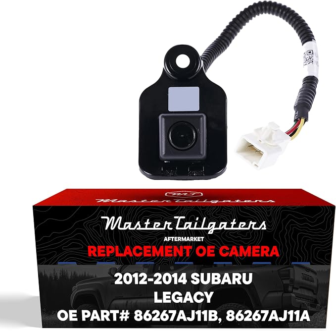 Master Tailgaters Replacement for Subaru Legacy (2012-2014) Backup Camera OE Part # 86267AJ11B, 86267AJ11A