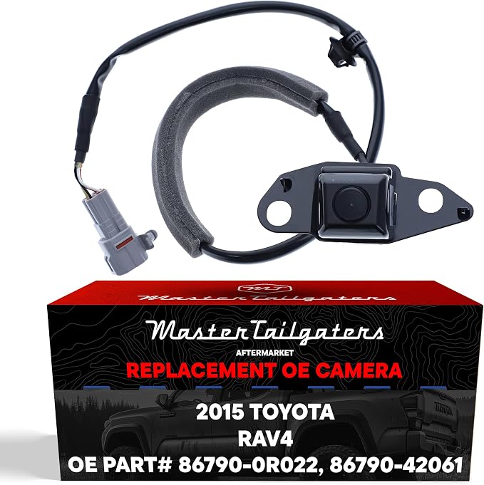 Master Tailgaters Replacement for Toyota RAV4 (2015) Backup Camera OE Part # 86790-0R022, 86790-42061