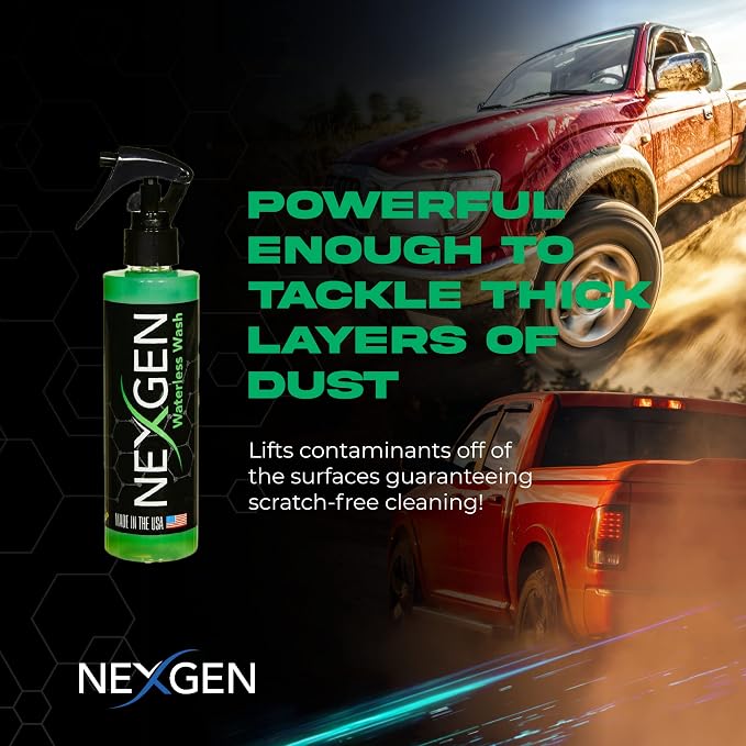 Nexgen Premium Quality Waterless Car wash & Ceramic Spray - Complete Pack for Car wash and Ceramic Coating to Get Unbelievable Shine (8oz)