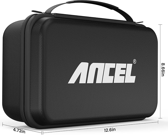ANCEL Large Hard Protective Case Storage Box for ANCEL HD8000 Heavy Duty Truck Scanner (Only the Case)
