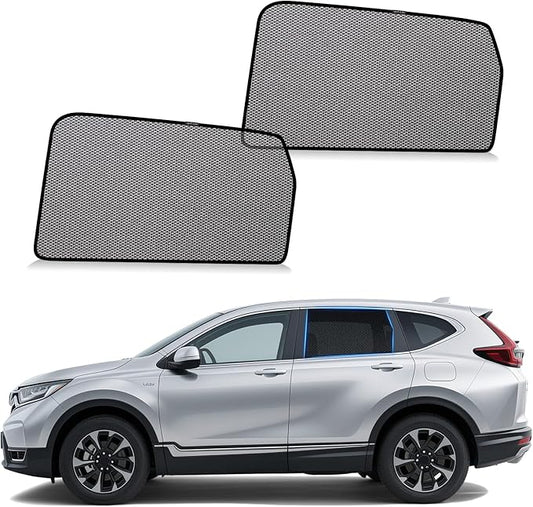 ZATOOTO Car Window Shades Honda CRV 2017-2022 for Rear Window | Car Curtains 2-Pack Baby & Pet | Blocks 99% UV & Heat | Breathable Mesh Privacy Screen | Bug-Free Design for Camping & Travel