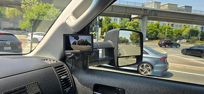 Blind Spot System for Any Car, HD Side View Security Camera, Electronic Blind Spot Rearview Mirror Camera with Rotatable Lens, 120 Wide Angle View, Paste Installation, AHD 720/1080P (1, Silver)