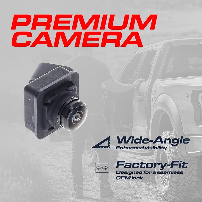 Master Tailgaters Replacement for Ford F150 Crew/Extended Cab (15-20), F150 Raptor (17-20) / Lincoln MKX (16-18), Nautilus (19-23) Right Side View Backup Camera OE Part# FL3Z-19G490-AA, FL3Z-19G490-A