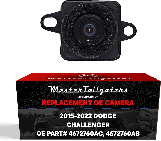Master Tailgaters Replacement for Dodge Challenger (2015-2022) Rear View Backup Camera OE Part # 4672760AC, 4672760AB