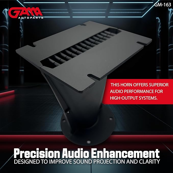 2" Throat Aluminum Horn - Bolt-On Installation, Durable Design, 4-Bolt Compatibility for Most Drivers, High-Performance Audio