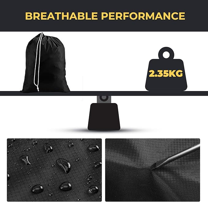 Kemimoto UTV Cover, All-Weather Protection UTV Cover Two Seater Compatible with Can Am Defender Polaris Ranger General Commander Rhino Pioneer Kawasaki Mule Teryx 2-3 Seaters 130" x 73" x 58"