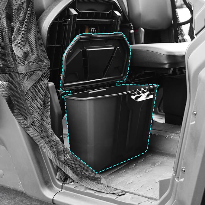 A & UTV PRO Under Seat Storage Bin for Can Am Defender, Under Seat Waterproof Storage Box Accessories for Can Am Defender Max HD10 HD9 HD8 HD5 2016-2025, Replace #715003314