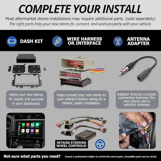 KENWOOD KMM-BT332U Bluetooth Single DIN Car Stereo with USB Port, AM/FM Radio, MP3 Player, Multi Color LCD, Detachable Face, Built in Amazon Alexa, Compatible with SiriusXM Tuner