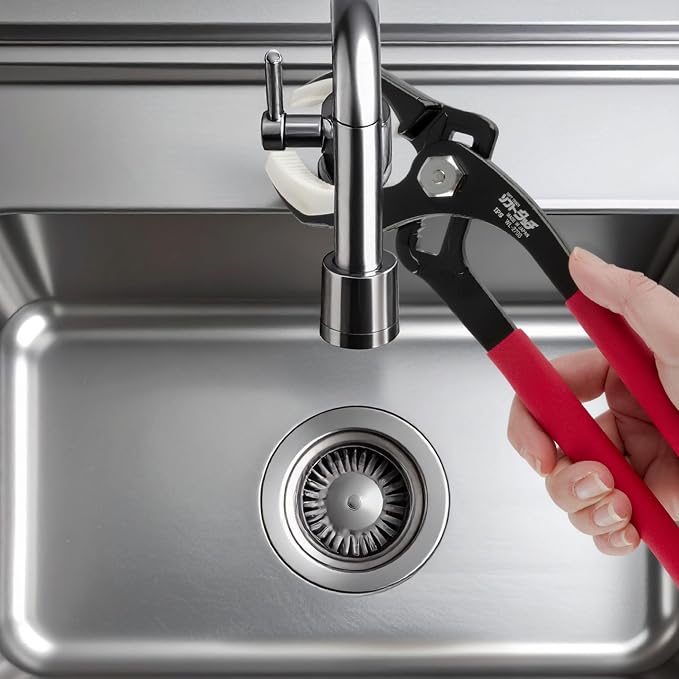 Kings County Tools Non-Marring Soft Jaw Pipe Pliers | Won't Scratch Your Hardware | Spring Loaded with 2-3/4" Capacity | Made in Japan