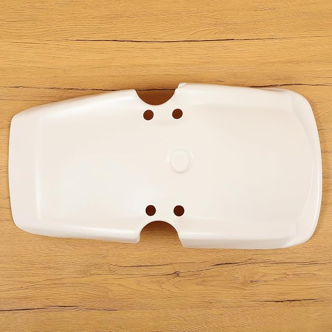 ALMULOO Front Fender Plastic ABS White Compatible with 1983-1985 Honda ATC200X Three‑Wheeler Mud Guard