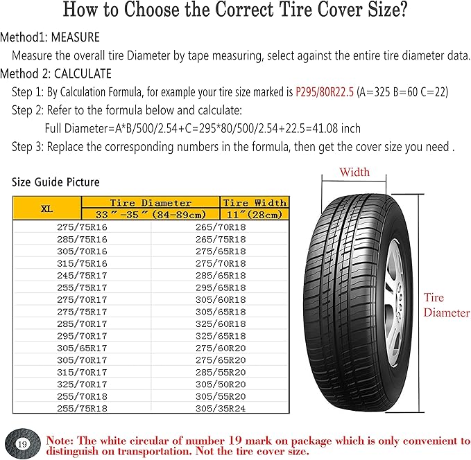 MOONET Tire Covers for RV Wheel (2 Pack Silver), Oxford Waterproof UV Sun Protectors for Motorhome Boat Trailer Camper Van SUV, D89cm x H28cm for Diameter 33"-35"