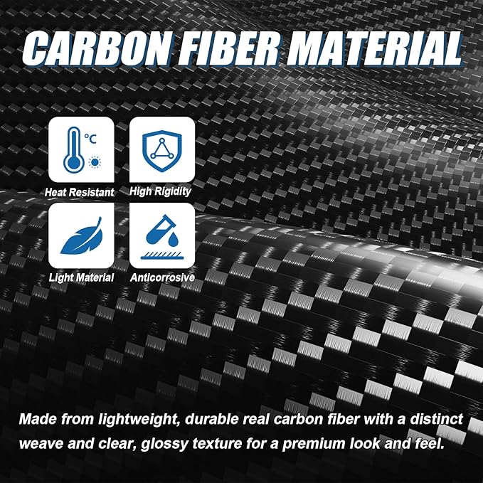 Real Carbon Fiber Gear Shift Panel Trim Cup Holder Panel Trim Compatible with Chrysler 300 2005-2007, Interior Decor Sticker Accessories