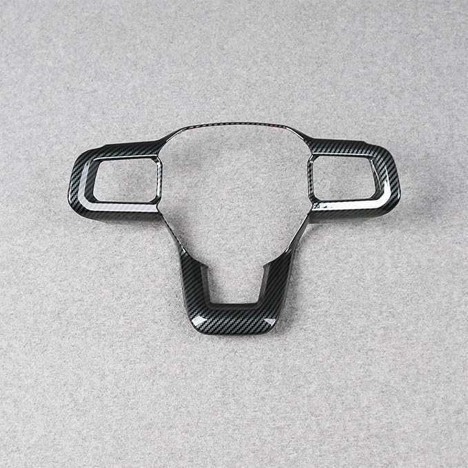 for Ford New Mustang 2024 2025 2026 Wheel Steering Trim Panel Cover Trims ABS Carbon Fiber Pattern