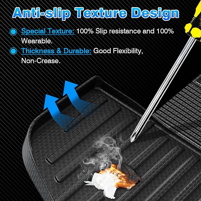 Cartist Trunk Mat Fits for 2026 Hyundai Palisade Gas Cargo Liner, TPE All Weather Cargo Mat for Palisade Accessories (with Backrest Mat)
