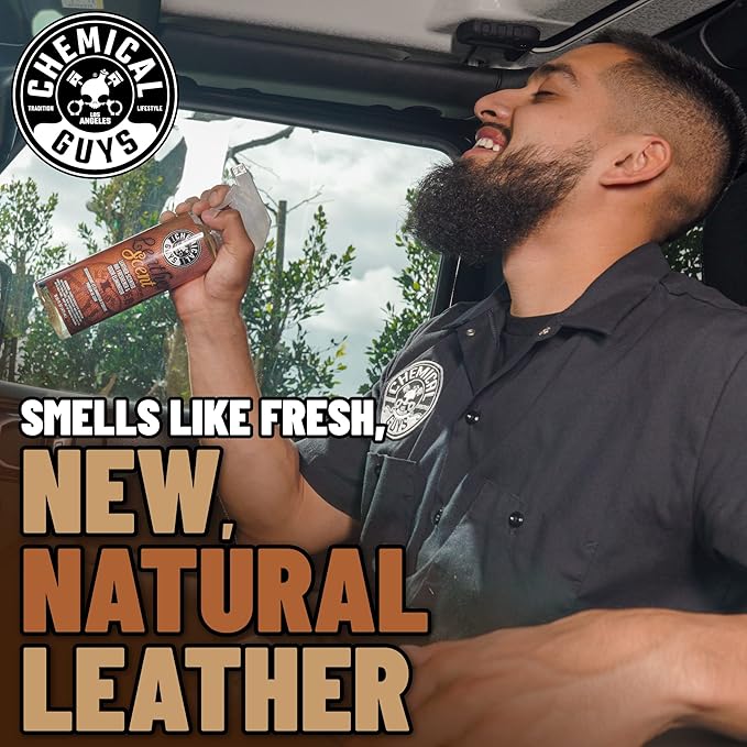 Chemical Guys AIR_300 New Car Scent and Leather Scent Combo Pack, Great for Cars, Trucks, SUVs, RVs & More, 16 fl oz (2 Items)