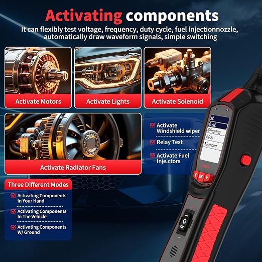 P150 Automotive Circuit Tester, 6-30V Power Circuit Probe Kit, Car Electrical Diagnostic Tool with AC/DC Voltage Test, Component Activation, Short Circuit Locator for 12V 24V Vehicles