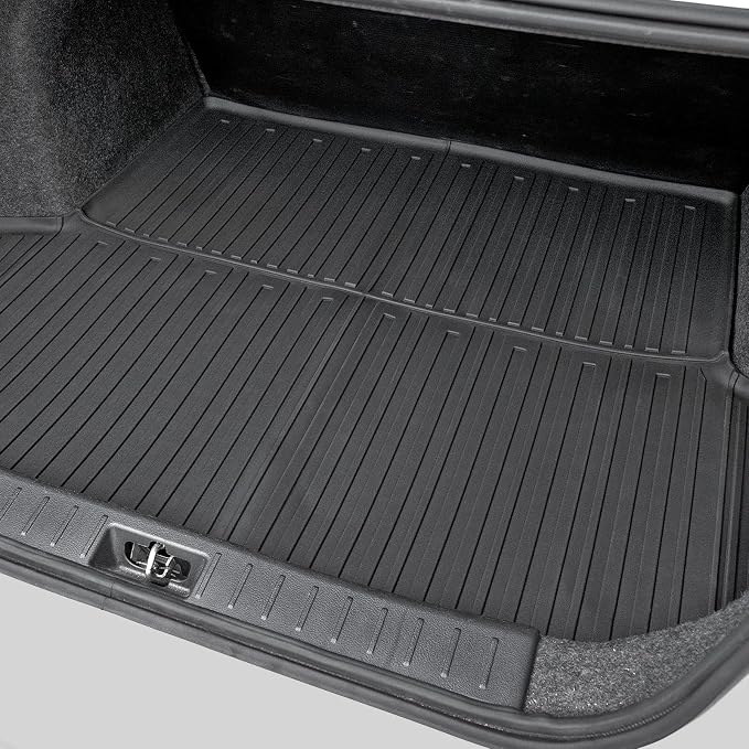 Floor Mats for Nissan Versa 2020-2025, All Weather Floor Mats Trunk Cargo Liner and Door Sill Guards Accessories, Full Coverage Set