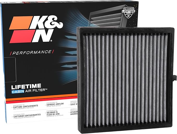 K&N LIFETIME Cabin Air Filter: Premium, Washable, Clean Air for your Cabin: Compatible with 2008-2021 Subaru: Crosstek, Forester, Impreza, Levorg, WRX, STI, VF2055