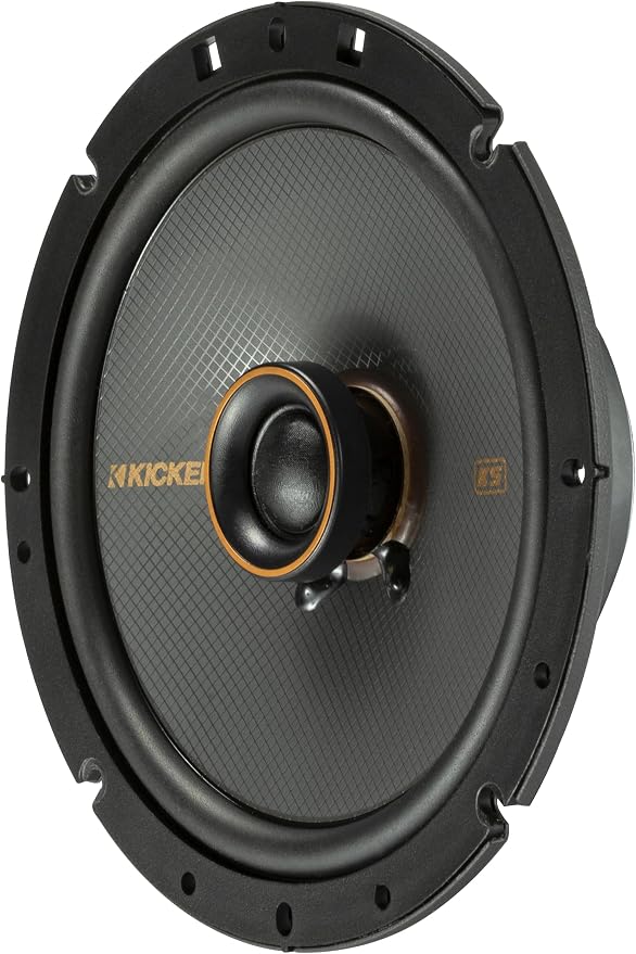 KICKER 51KSC6704 KS-Series 6.75" Coaxial Speakers with .75" tweeters, 4-Ohm, Pair