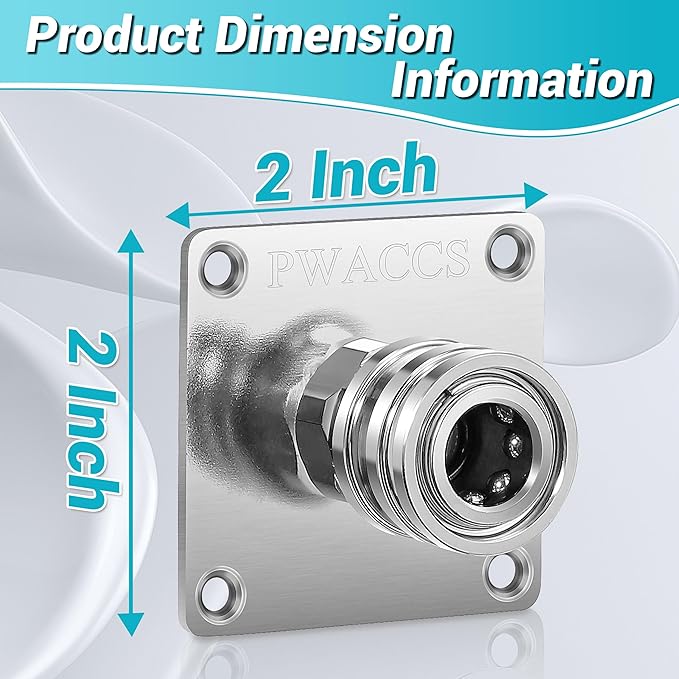 PWACCS Pressure Washer Gun Holder, Foam Cannon Holder, Pressure Washer Nozzle Tip and Wand Holder, 1/4" Quick Connect Automatic Foam Cannon Mount, Pressure Washer Accessories Storage Rack, 1 Pack