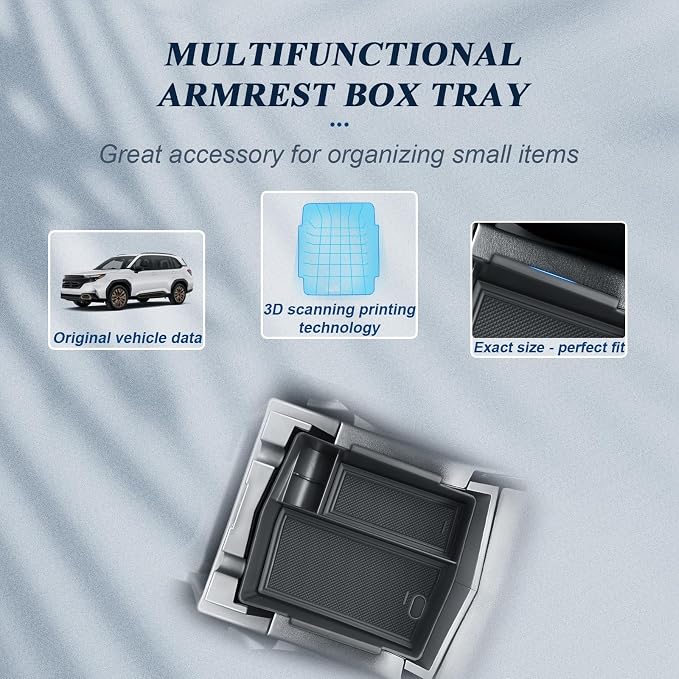 BIBIBO for 2025 Subaru Forester Console Organizer 2025 Subaru Forester Console Armrest Tray+Cup Holder +Wireless Charging Mat +Hidden Storage Box 2025 Forester Accessories