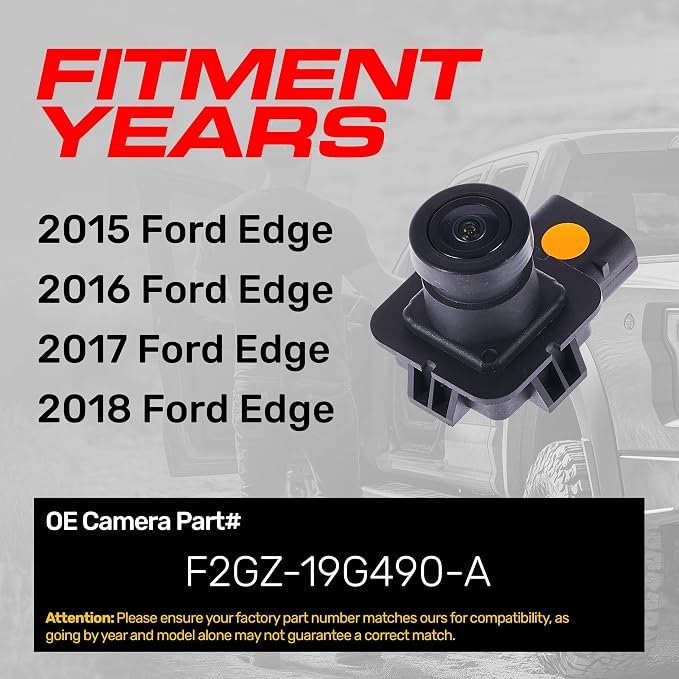 Master Tailgaters Replacement for Ford Edge (2015-2018) Backup Camera OE Part # F2GZ-19G490-A