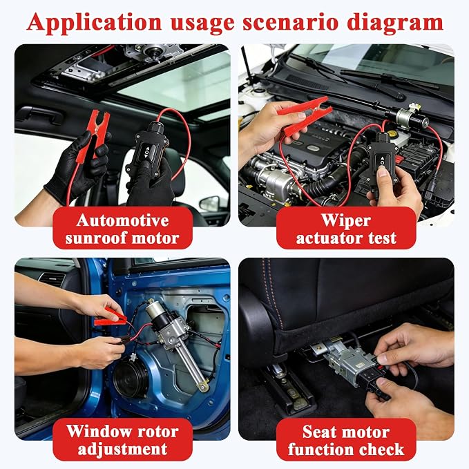Universal Car Motor Diagnostic Tool with One-Key Reset, 2nd Gen No Computer Needed for Window Wiper Blower Motor & E-Brake – OBD Code Reader & Scanner for All Cars