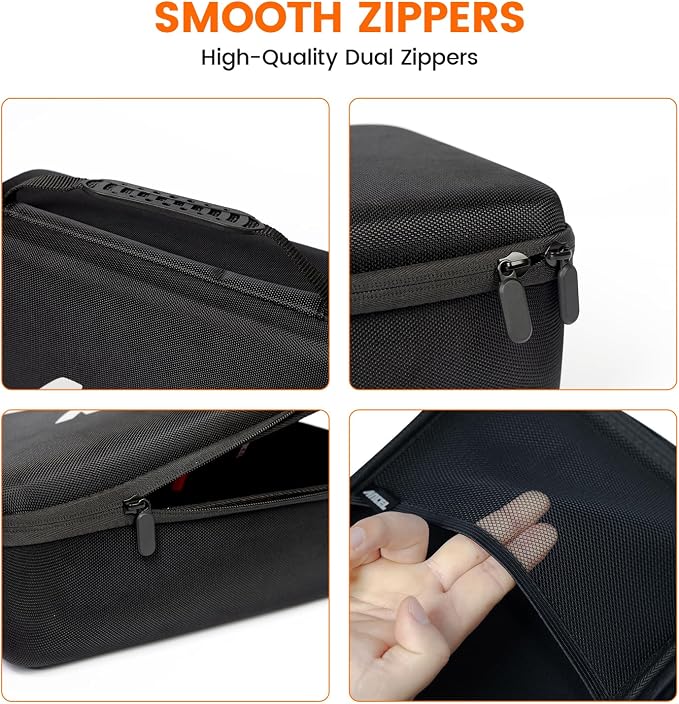 ANCEL EVA Hard Protective Case for V5 HD PRO Heavy Truck Scanner, Waterproof Shockproof Storage Bag with Large Capacity, Smooth Zippers and Easy Carry Handle, Travel Ready