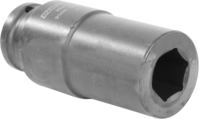 OEMTOOLS 25273 21mm Crank Bolt Socket, Heavy Duty Harmonic Balancer Socket For Stubborn Bolts, 21mm Impact Socket 1/2 Drive Crank Bolt Removal Tool