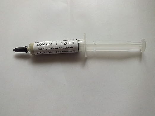TechDiamondTools Kit of 3 Diamond Polishing Compound Polishing Paste USA Made 1050 1500 3000 Grit for Marble Glass Metal Rock Jewelry Resin Silver Gemstone with 25% of Diamond Powder