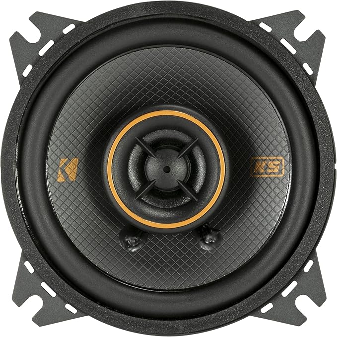 KICKER 51KSC404 KS-Series 4" Coaxial Speakers with .5" tweeters, 4-Ohm, Pair