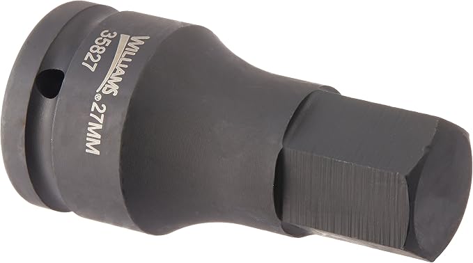 Williams JHW35827 3/4-Inch Drive Impact Hex Bit Driver, 27mm , Black