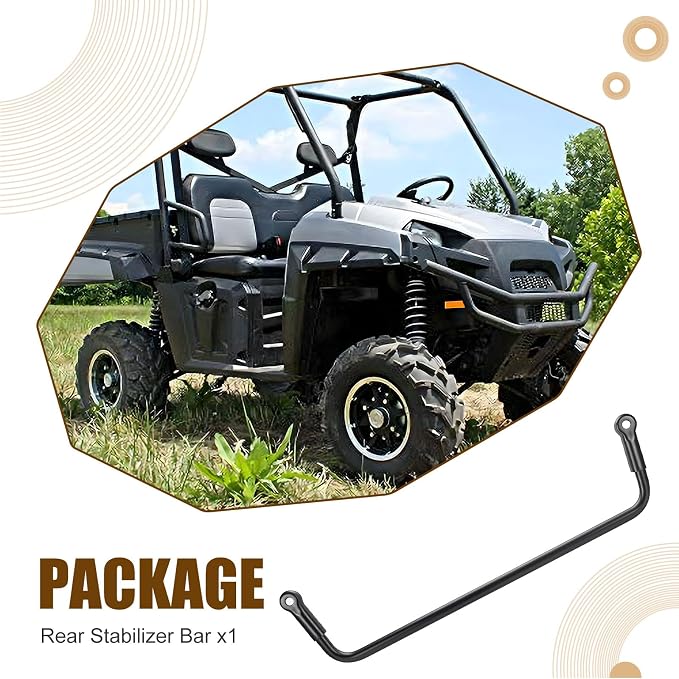 Rear Stabilizer Bar Compatible with Polaris Ranger 800 Crew 6x6 Ranger 900 Diesel Crew 2010-2012 1017068-067
