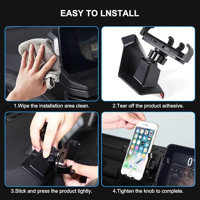 Car Mobile Phone Holder The Navigation Screen Compatible with Ineos Grenadier 2020-2026 Adjustable 360° Central Control Phone Holder Accessories (Left,Style B)