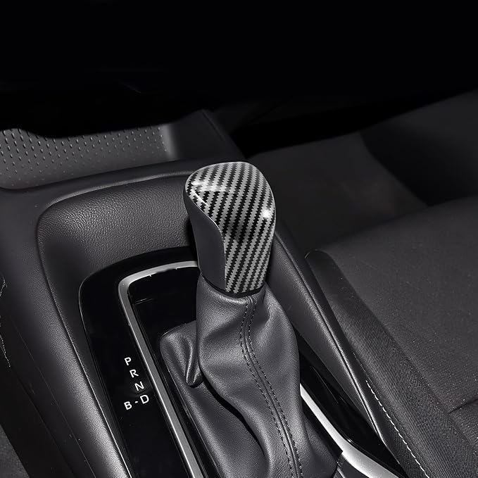 Carbon Fiber Gear Shift Knob Cover Compatible with Toyota Corolla 2020–2026 & Corolla Hatchback 2019–2026