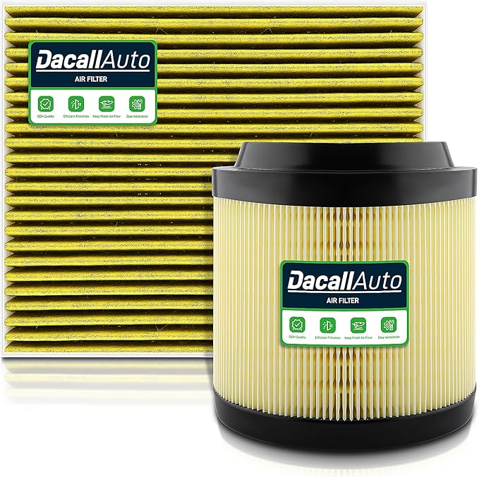 Engine & Cabin Air Filter Set for Ford Bronco 2.3L/2.7L Gas (2021-2026), Ranger 2.3/2.7L Gas (2024-2026), Replace MB3G-9601AA, CF12772